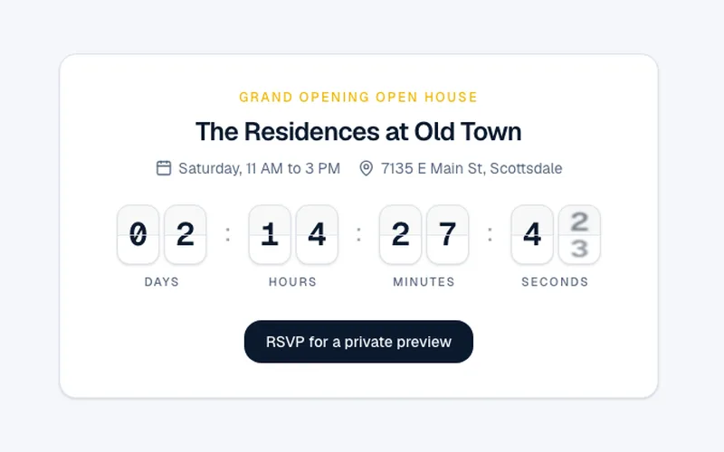 Countdown preview