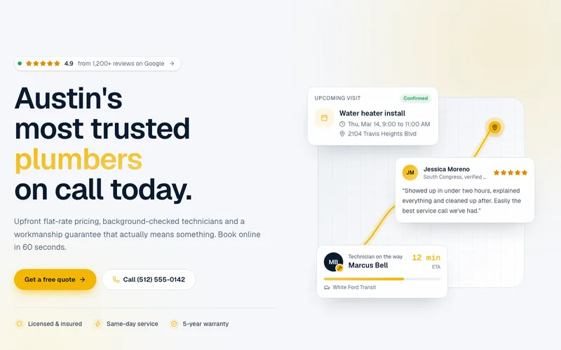 Hero, local business preview