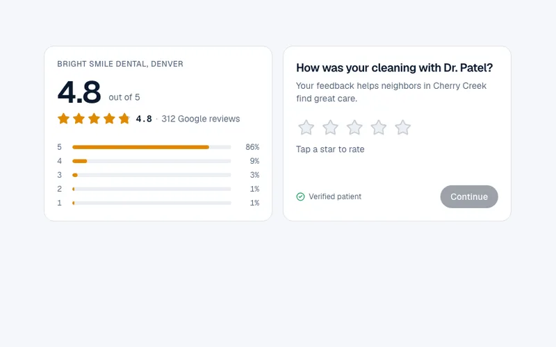 Star rating preview